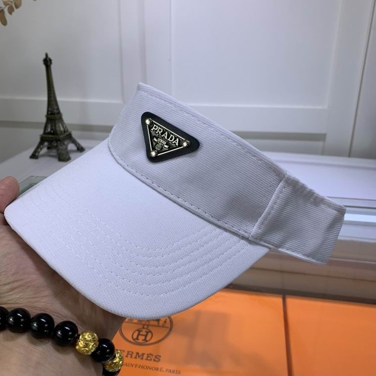 Prada Sun Visor Cap For Mens Women