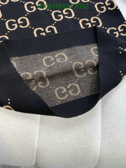 New GUCCI Logo-Jacquard Cotton Sweater