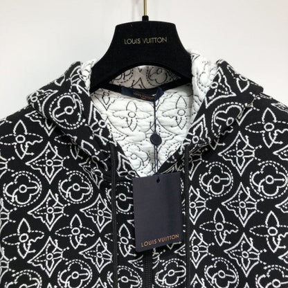 LV x NBA Strategic Flowers Quilted Hoodie 1A8X0Q