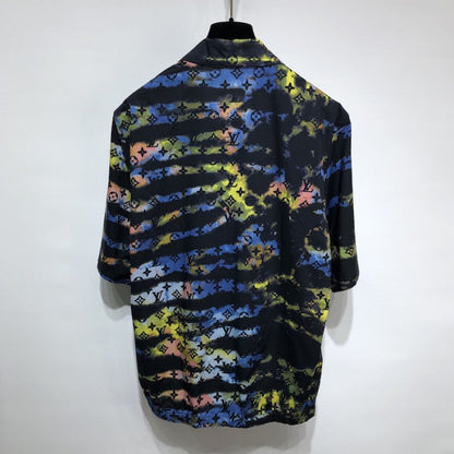 Louis Vuitton Zipped Monogram Tie-Dye Shirt 1A9A2K