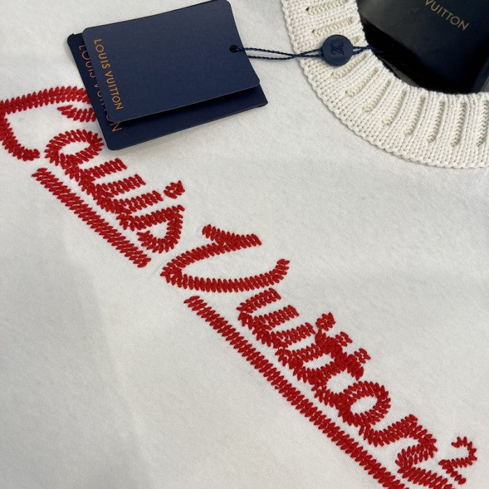 Louis Vuitton Embroidered Louis Vuitton Mockneck Tee 1A9GMO