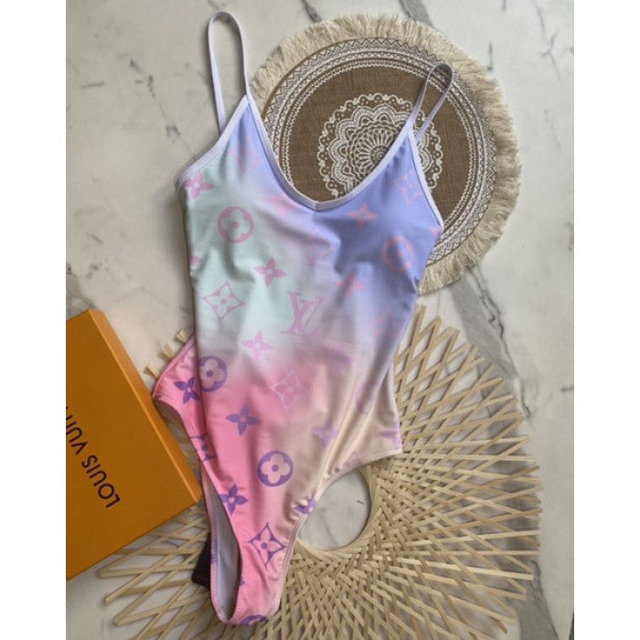 Louis Vuitton Monogram Gradient Cut-Out One-Piece Swimsuit 1A9X2P