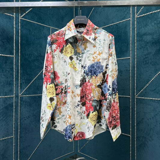 Louis Vuitton Classic Flower Shirt 1AAGKY