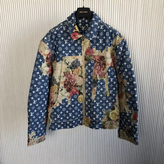 Louis Vuitton Destroyed Workwear Denim Jacket 1AAGQD