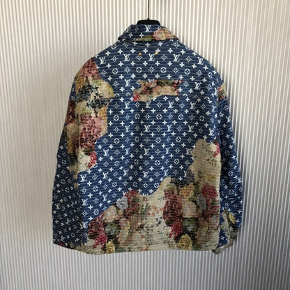 Louis Vuitton Destroyed Workwear Denim Jacket 1AAGQD