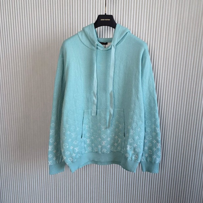 Louis Vuitton Monogram Gradient Hoodie Blue 1AARPL