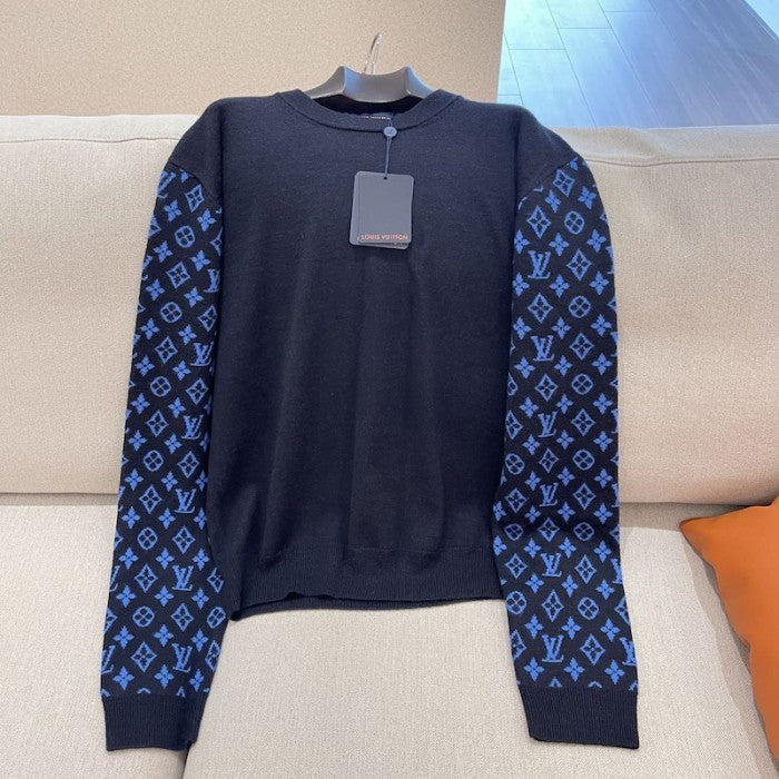 Louis Vuitton Monogram Mix Cashmere Crewneck 1AATLQ