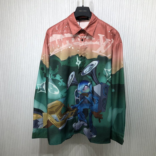 Louis Vuitton Printed Long-Sleeved Shirt 1ABJ0I