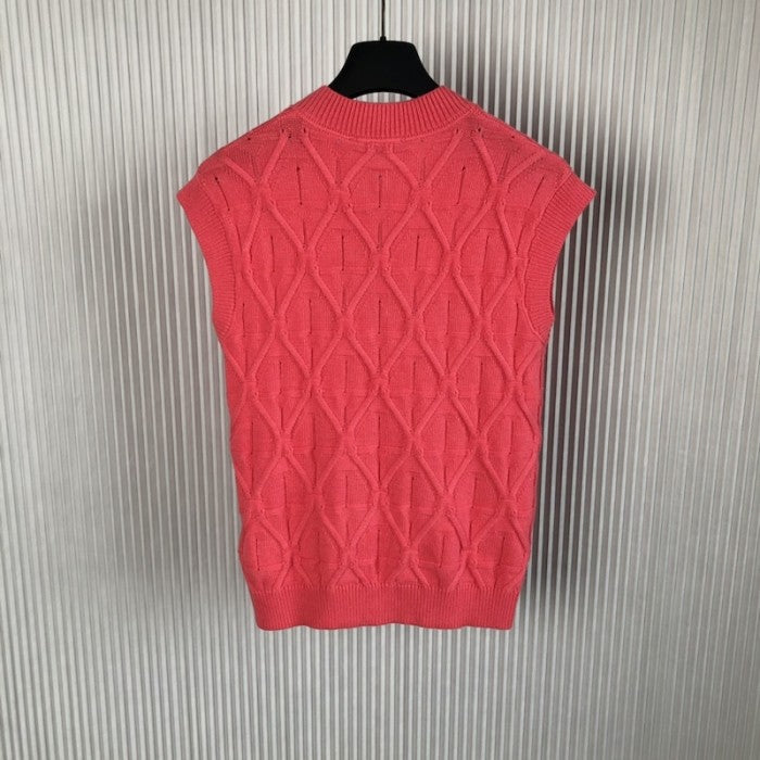 Louis Vuitton Monogram Flower Cotton Knit Vest 1ABJEI