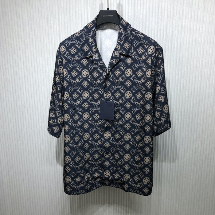 Louis Vuitton Monogram Silk Short-Sleeved Shirt 1ABJLV