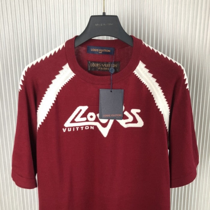 Louis Vuitton Short-Sleeved Cotton Intarsia Crewneck 1ABXX9