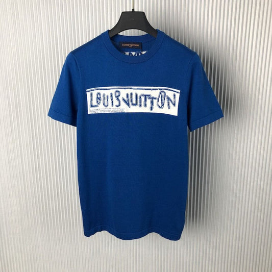 Louis Vuitton Short-Sleeved Cotton Crewneck 1AFALD