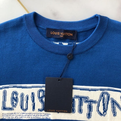 Louis Vuitton Short-Sleeved Cotton Crewneck 1AFALD