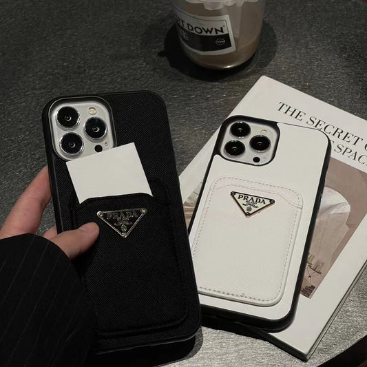 Prada Phone Cases For Iphone  Leather Card Pocket