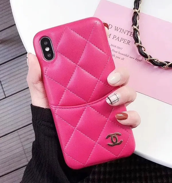 Chanel Leather Phone Cases for Iphone