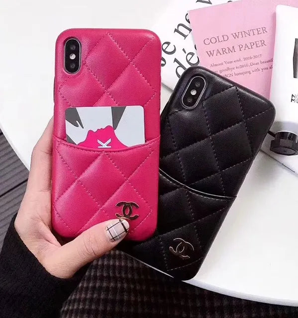 Chanel Leather Phone Cases for Iphone