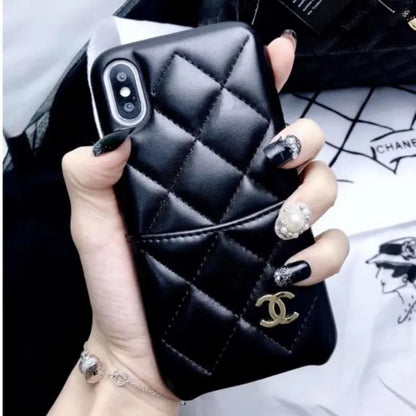 Chanel Leather Phone Cases for Iphone