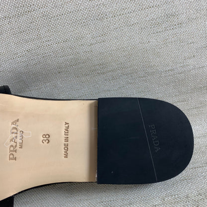 Prada Slippers Luxury Ladies Sandals Inverted Triangle