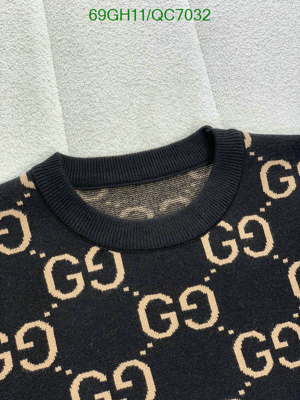 New GUCCI Logo-Jacquard Cotton Sweater