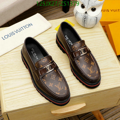 Louis Vuitton Mokassins Academy leather flats Shoes