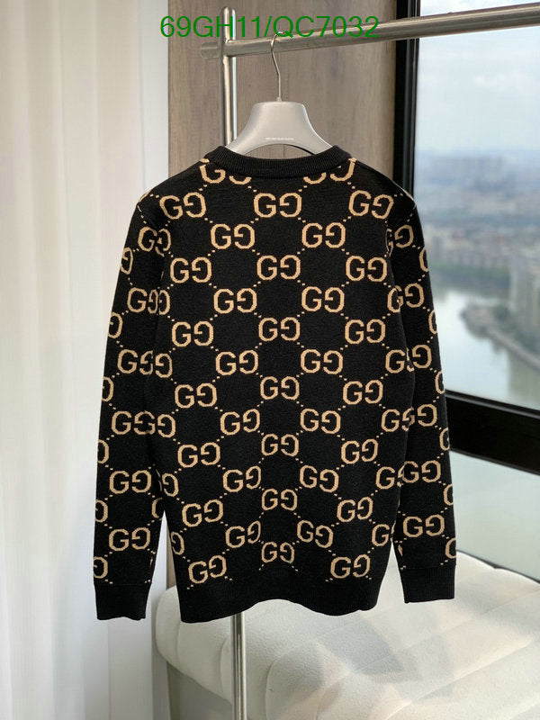 New GUCCI Logo-Jacquard Cotton Sweater