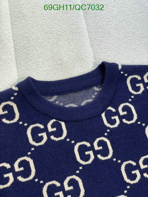 New GUCCI Logo-Jacquard Cotton Sweater