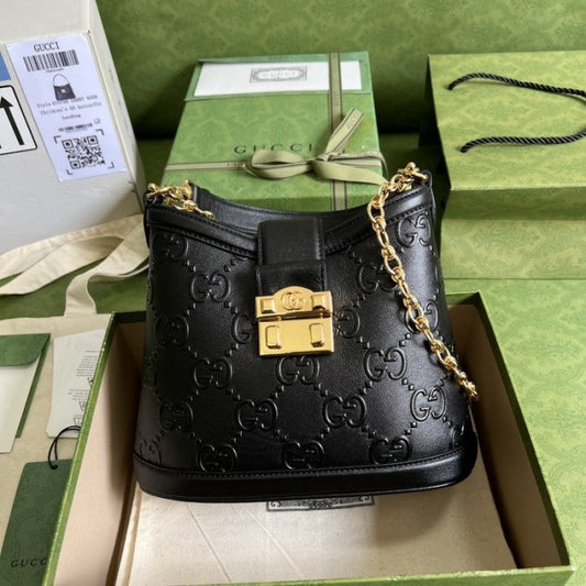 Gucci Small GG shoulder bag ý675788 Black