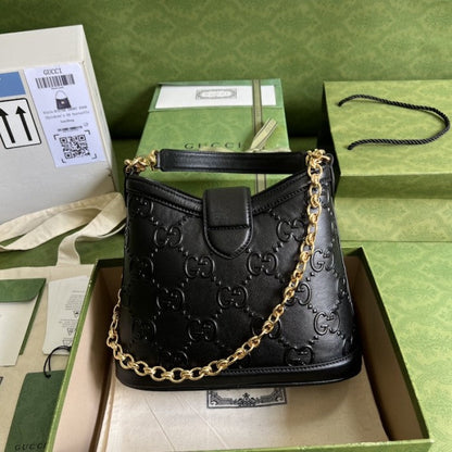 Gucci Small GG shoulder bag ý675788 Black