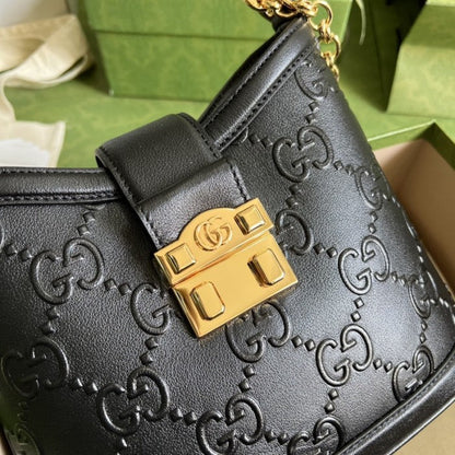 Gucci Small GG shoulder bag ý675788 Black