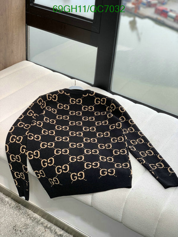 New GUCCI Logo-Jacquard Cotton Sweater