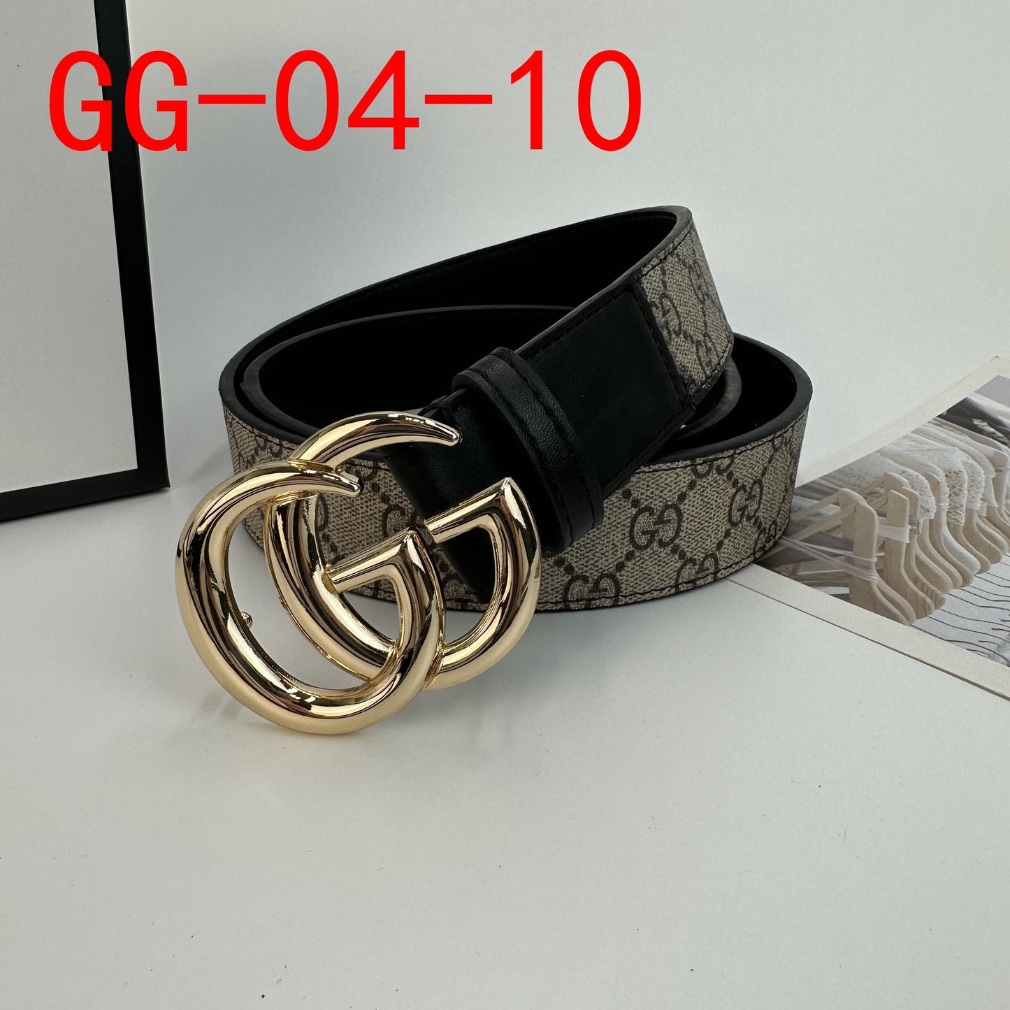 Gucci GG Supreme Belt with G buckle men women