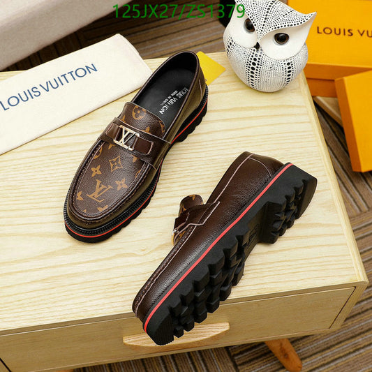 Louis Vuitton Mokassins Academy leather flats Shoes