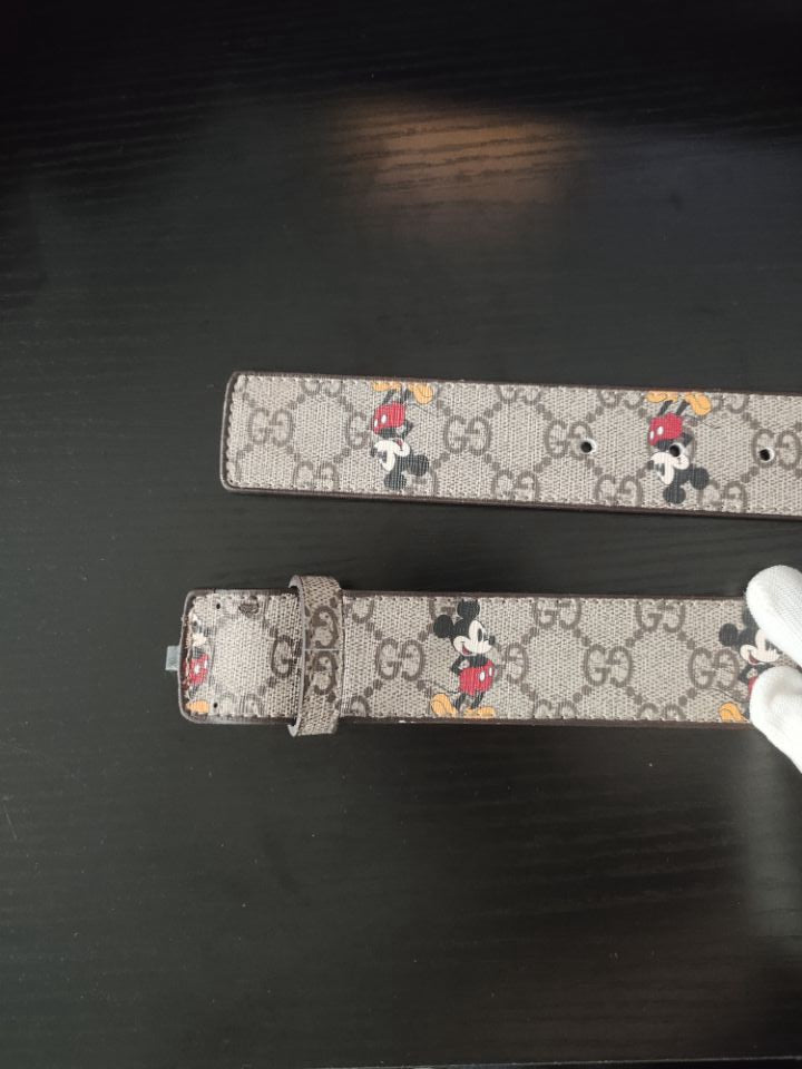 New Gucci GG Supreme Belt with G buckle men women