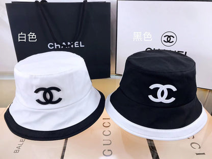 Chanel Womens Mens Buckets Hat Adjustable