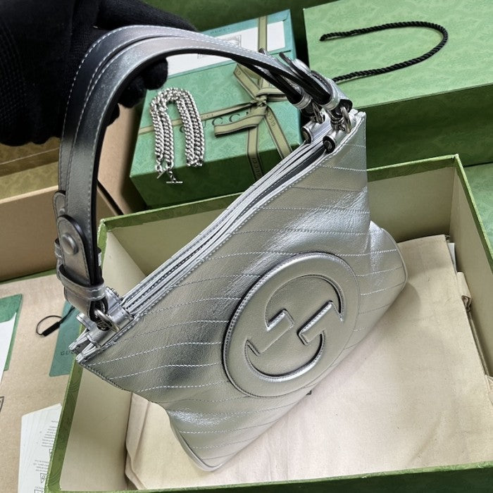 Gucci Blondie small tote bag silver ý751518