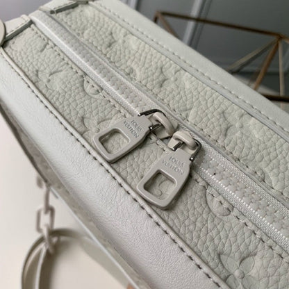 LV Soft Trunk White Taurillon Monogram leather M53287