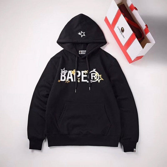 Bape Sta Wide Hoodies Black