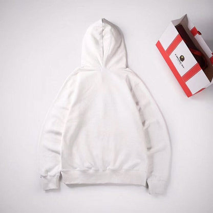 Bape Sta Wide Hoodies White