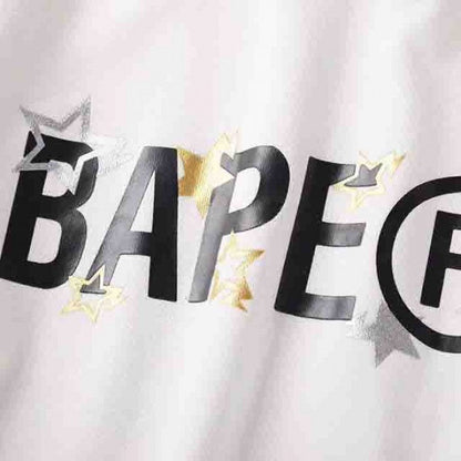 Bape Sta Wide Hoodies White