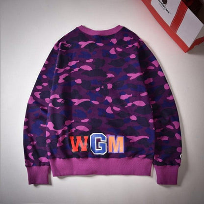 Bape 1st Camo Shark Crewneck Purple