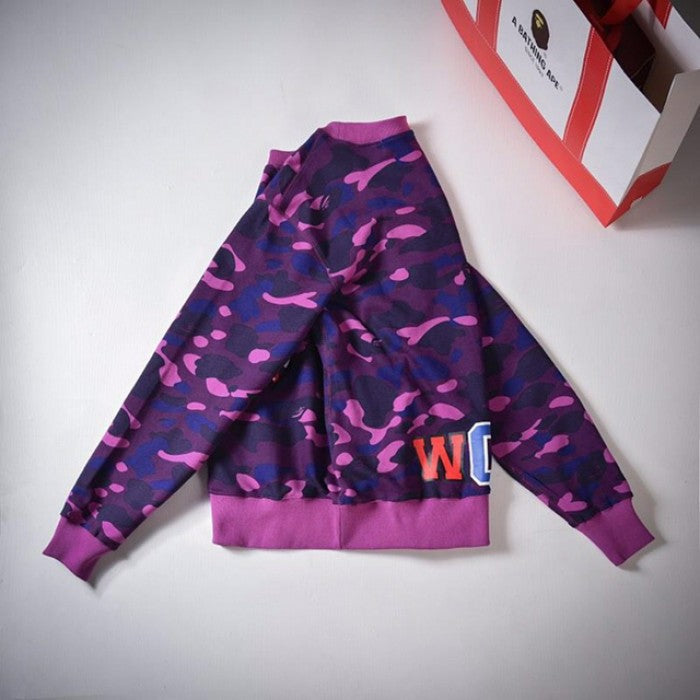 Bape 1st Camo Shark Crewneck Purple