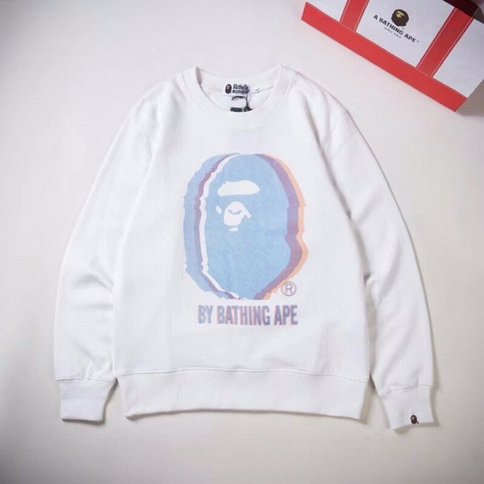 Bape Reflector Noise By Bathing Crewneck White