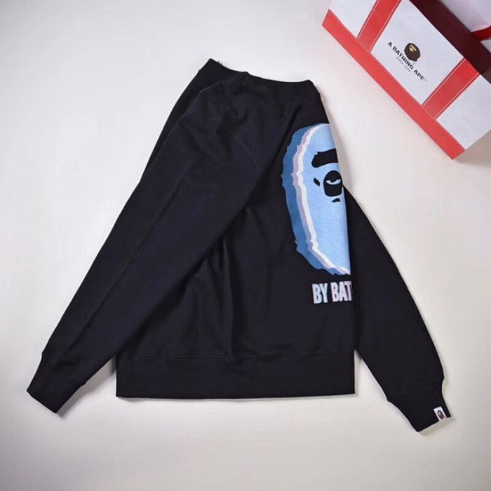 Bape Reflector Noise By Bathing Crewneck Black