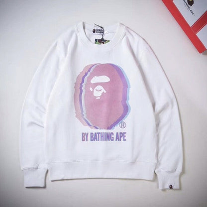 Bape Reflector Noise By Bathing Crewneck White color