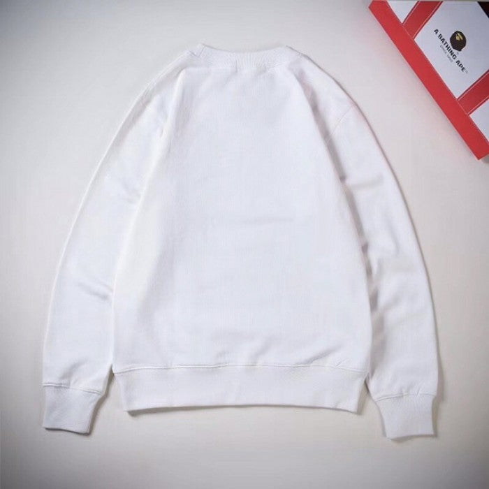 Bape Reflector Noise By Bathing Crewneck White color