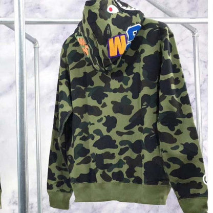 Bape Shark Full Zip Hoodie Camo