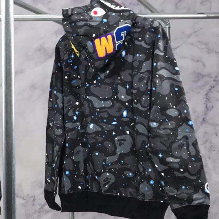 Bape Shark Full Zip Hoodie Black