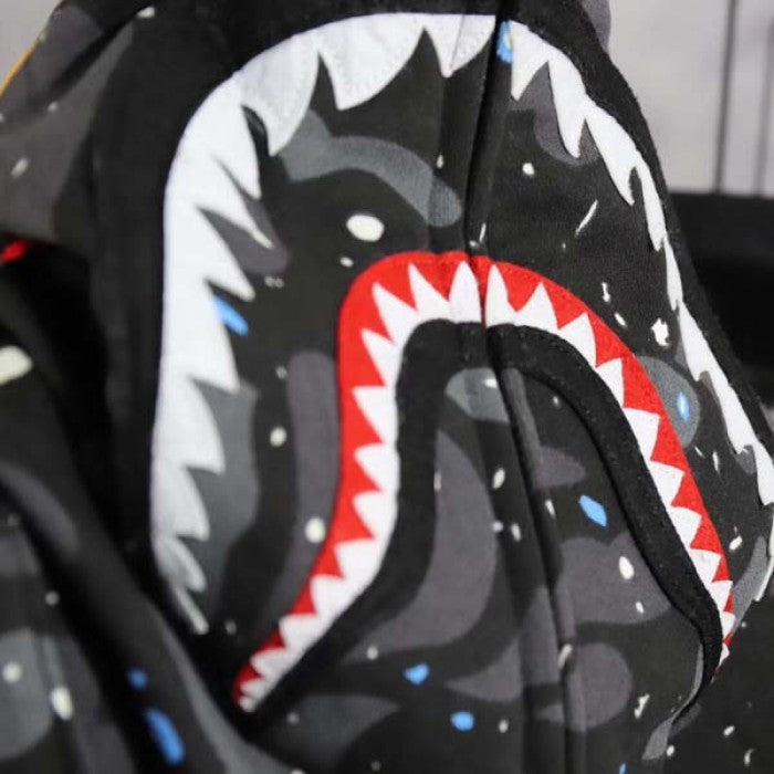 Bape Shark Full Zip Hoodie Black