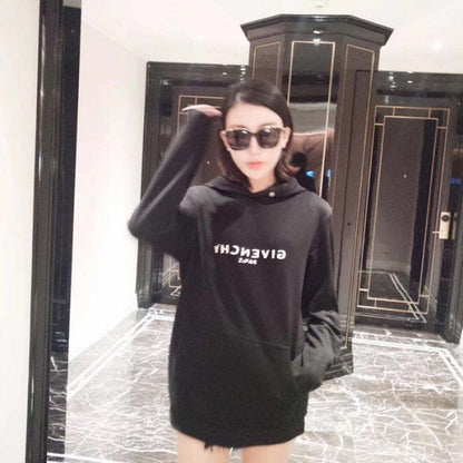 Blurred Givenchy Paris Hoodies Black