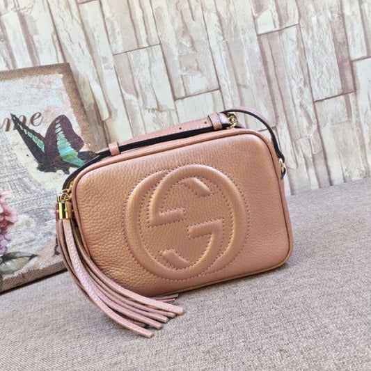 Gucci Soho Small Leather Disco Bag Gold 308364